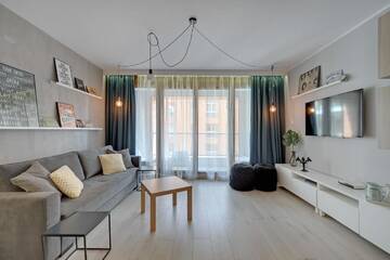 Фото номера Апартаменты Делюкс с 1 спальней и балконом (парковка) Апартаменты Apartamenty Apartinfo Aura г. Гданьск 2