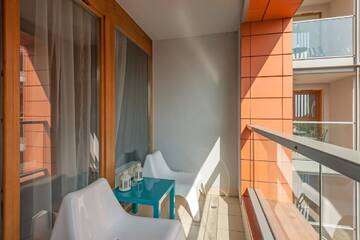 Фото номера Апартаменты Делюкс с 1 спальней и балконом (парковка) Апартаменты Apartamenty Apartinfo Aura г. Гданьск 7