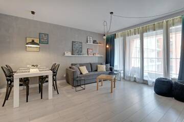 Фото номера Апартаменты Делюкс с 1 спальней и балконом (парковка) Апартаменты Apartamenty Apartinfo Aura г. Гданьск 10