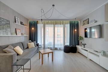 Фото номера Апартаменты Делюкс с 1 спальней и балконом (парковка) Апартаменты Apartamenty Apartinfo Aura г. Гданьск 8