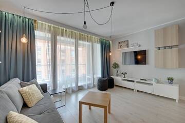 Фото номера Апартаменты Делюкс с 1 спальней и балконом (парковка) Апартаменты Apartamenty Apartinfo Aura г. Гданьск 11