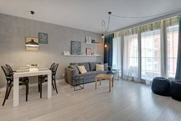 Фото номера Апартаменты Делюкс с 1 спальней и балконом (парковка) Апартаменты Apartamenty Apartinfo Aura г. Гданьск 4