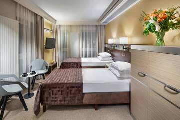 Фото номера Двухместный номер с 2 отдельными кроватями Отель Hotel Arkon Park Business &amp; Sport г. Гданьск 3