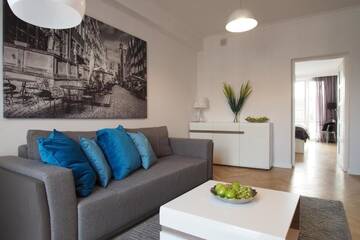 Фото номера Апартаменты с 1 спальней и балконом - Heweliusza Street, 14 Апартаменты Grand-Tourist Center Point Apartments г. Гданьск 5