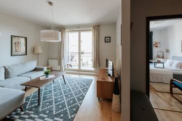 Фото номера Апартаменты с 1 спальней, Lastadia Street Апартаменты Littleheaven Apartments г. Гданьск 3