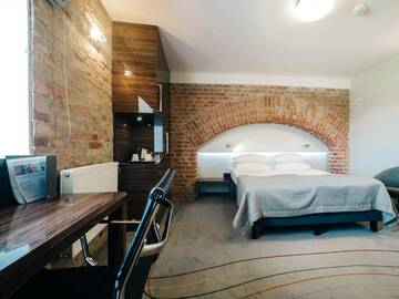 Фото номера Двухместный номер с 1 кроватью Отель Q Hotel Grand Cru Gdańsk г. Гданьск 9