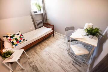 Фото номера Одноместный номер с общей ванной комнатой Хостелы Bi-Pi Hostel г. Гданьск 11