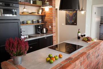 Фото номера Апартаменты Brick Loft с 3 спальнями и 2 ванными комнатами Апартаменты Stay Win Riverfront Lofts г. Гданьск 22