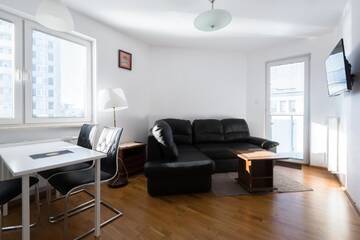 Фото номера Апартаменты с 2 спальнями Апартаменты Apartment Kamienica Lęborska г. Гданьск 15
