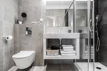Фото номера Luxury Two-Bedroom Apartment with Balcony and River View 4/19 Апартаменты Old Town - River Point by Welcome Apartment г. Гданьск 12
