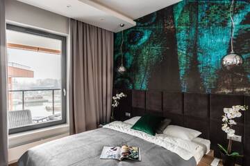 Фото номера Luxury One-Bedroom Apartment with Balcony and River View 2/34 Апартаменты Old Town - River Point by Welcome Apartment г. Гданьск 4