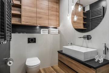 Фото номера Luxury One-Bedroom Apartment with Balcony and River View 2/34 Апартаменты Old Town - River Point by Welcome Apartment г. Гданьск 17