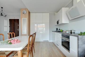 Фото номера Deluxe One-Bedroom Apartment with Balcony and River View 6/31 Апартаменты Old Town - River Point by Welcome Apartment г. Гданьск 5