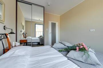 Фото номера Deluxe One-Bedroom Apartment with Balcony and River View 6/31 Апартаменты Old Town - River Point by Welcome Apartment г. Гданьск 10