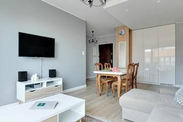 Фото номера Deluxe One-Bedroom Apartment with Balcony and River View 6/31 Апартаменты Old Town - River Point by Welcome Apartment г. Гданьск 6