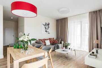 Фото номера Luxury Two-Bedroom Apartment with Balcony and River View 4/19 Апартаменты Old Town - River Point by Welcome Apartment г. Гданьск 19