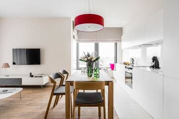 Фото номера Luxury Two-Bedroom Apartment with Balcony and River View 4/19 Апартаменты Old Town - River Point by Welcome Apartment г. Гданьск 5