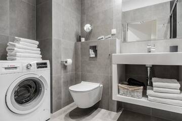 Фото номера Luxury Two-Bedroom Apartment with Balcony and River View 4/19 Апартаменты Old Town - River Point by Welcome Apartment г. Гданьск 8