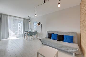 Фото номера Апартаменты Делюкс с 1 спальней и балконом Апартаменты NORDBYHUS Apartamenty Chmielna Park г. Гданьск 3