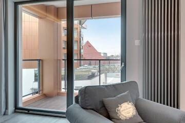 Фото номера Улучшенные апартаменты Апартаменты Blue Mandarin Riverside г. Гданьск 13