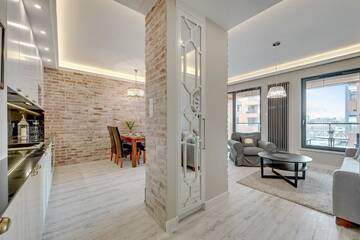 Фото номера Улучшенные апартаменты Апартаменты Blue Mandarin Riverside г. Гданьск 14