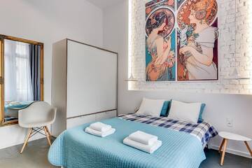 Фото номера Апартаменты Делюкс Апартаменты Blue Mandarin Solidarity Square г. Гданьск 18