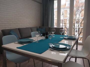 Фото номера Апартаменты с 3 спальнями и балконом - 1B Korzenna Street Апартаменты Grand -Tourist Marine Apartments г. Гданьск 17