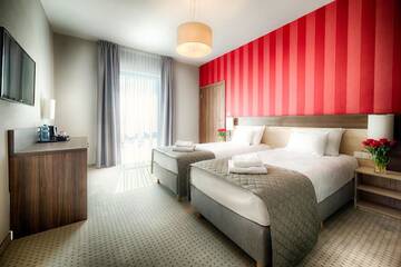 Фото номера Двухместный номер с 2 отдельными кроватями Отель Focus Hotel Premium Gdańsk г. Гданьск 5