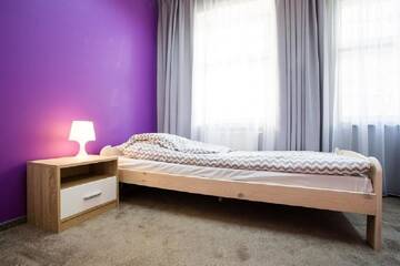 Фото номера Одноместный номер с общей ванной комнатой Хостелы Moon Hostel г. Гданьск 3