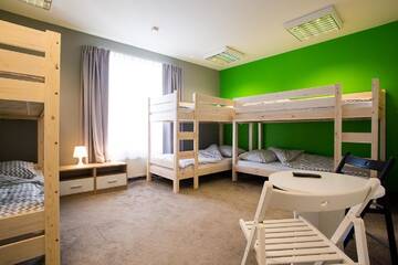 Фото номера Шестиместный номер с общей ванной комнатой Хостелы Moon Hostel г. Гданьск 5