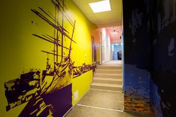 Фото номера Одноместный номер с общей ванной комнатой Хостелы Moon Hostel г. Гданьск 2