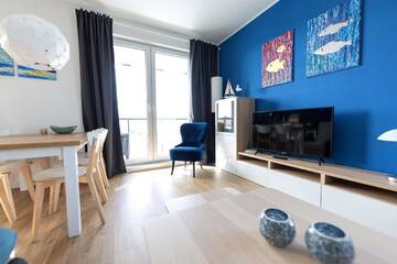 Фото номера Апартаменты Делюкс с 2 спальнями, вид на море Апартаменты Baltic Apartments Seaside Towers г. Гданьск 7