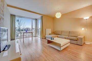 Фото номера Апартаменты Делюкс с 1 спальней и парковкой Апартаменты Apartamenty Apartinfo Chmielna Park г. Гданьск 6