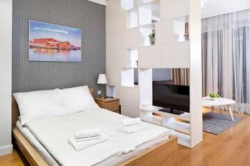Фото номера Апартаменты-студио с балконом Апартаменты Apartamenty Szeroka - Old Town Holidays Home г. Гданьск 7