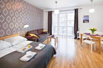 Фото номера Апартаменты-студио с балконом Апартаменты Apartamenty Szeroka - Old Town Holidays Home г. Гданьск 7