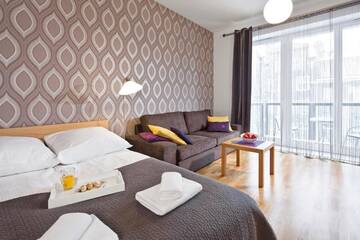 Фото номера Апартаменты-студио с балконом Апартаменты Apartamenty Szeroka - Old Town Holidays Home г. Гданьск 5