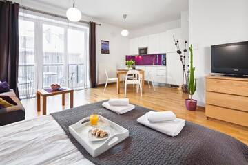 Фото номера Апартаменты-студио с балконом Апартаменты Apartamenty Szeroka - Old Town Holidays Home г. Гданьск 2