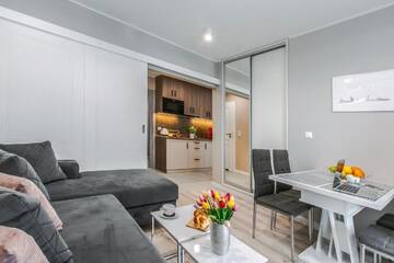 Фото номера Улучшенные апартаменты — Wałowa, 25B Апартаменты Blue Mandarin Old Town г. Гданьск 5