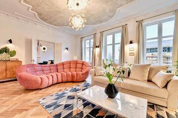 Фото номера Улучшенные апартаменты с 3 спальнями - 16, Łąkowa Street Апартаменты Blue Mandarin Old Town г. Гданьск 5