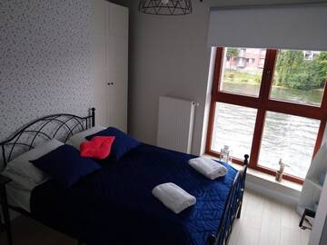 Фото номера Апартаменты Делюкс с видом на реку Хостелы WaterLane Island Hostel г. Гданьск 4