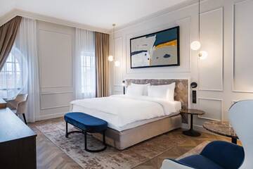 Фото номера Полулюкс с балконом и видом на Старый город Отель Radisson Blu Hotel, Gdańsk г. Гданьск 4